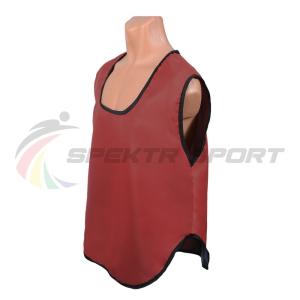 Купить Манишка футбольная односторонняя Spektr Sport красная, р.36-40 в Кудрове 